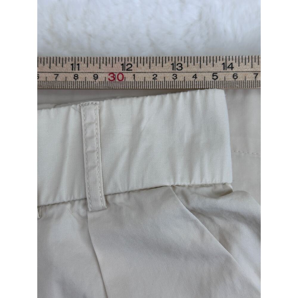 Mare by Anthropologie Wide Leg Culotte Cotton Pants Ivory Women's M High Rise - Picture 10 of 13